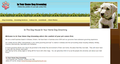 Desktop Screenshot of inthedoghousemobilegrooming.com