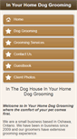 Mobile Screenshot of inthedoghousemobilegrooming.com