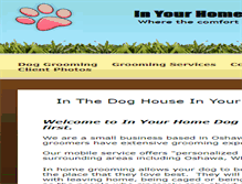 Tablet Screenshot of inthedoghousemobilegrooming.com